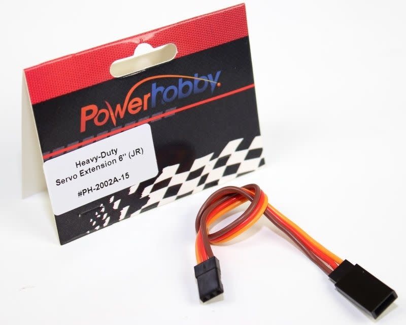Power Hobby Powerhobby 6" Heavy Duty Servo Wire Extension JR Connector