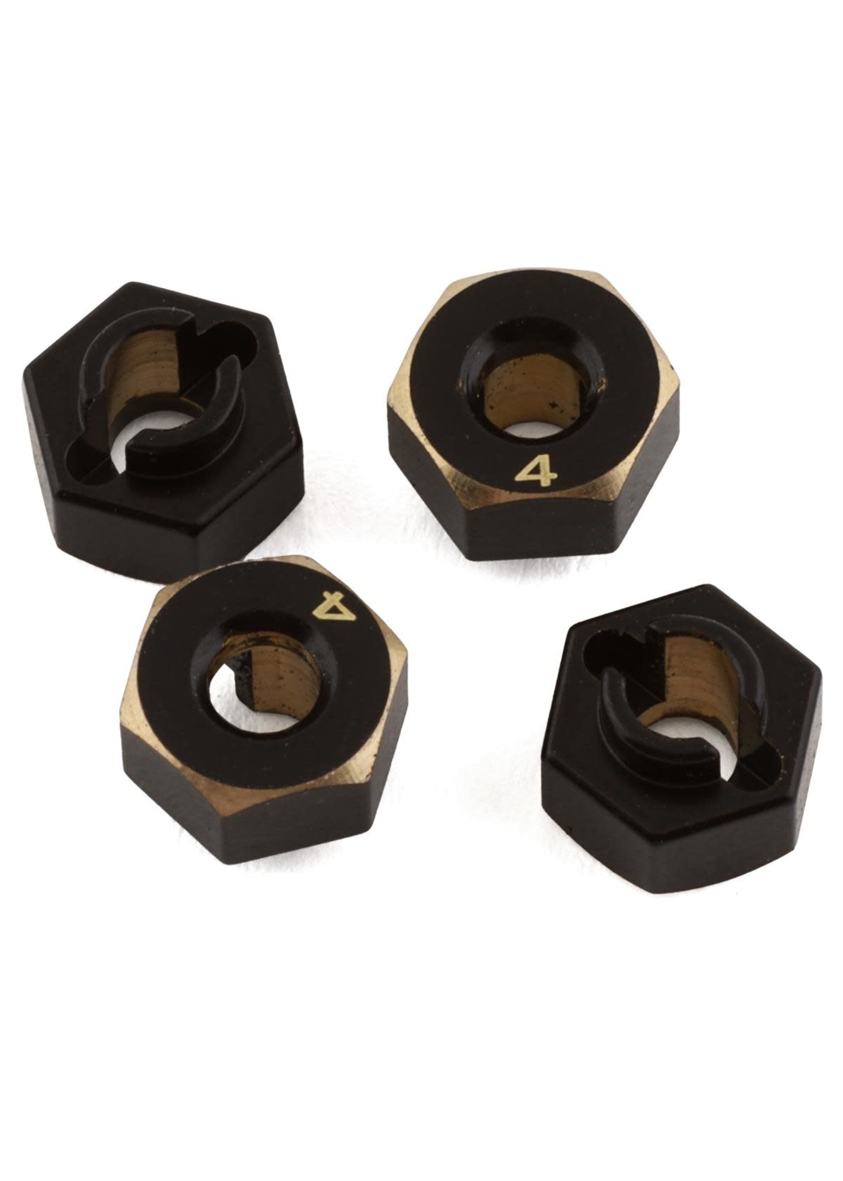 Samix Samix SCX24 Brass Hex Adapter (4) (4mm)