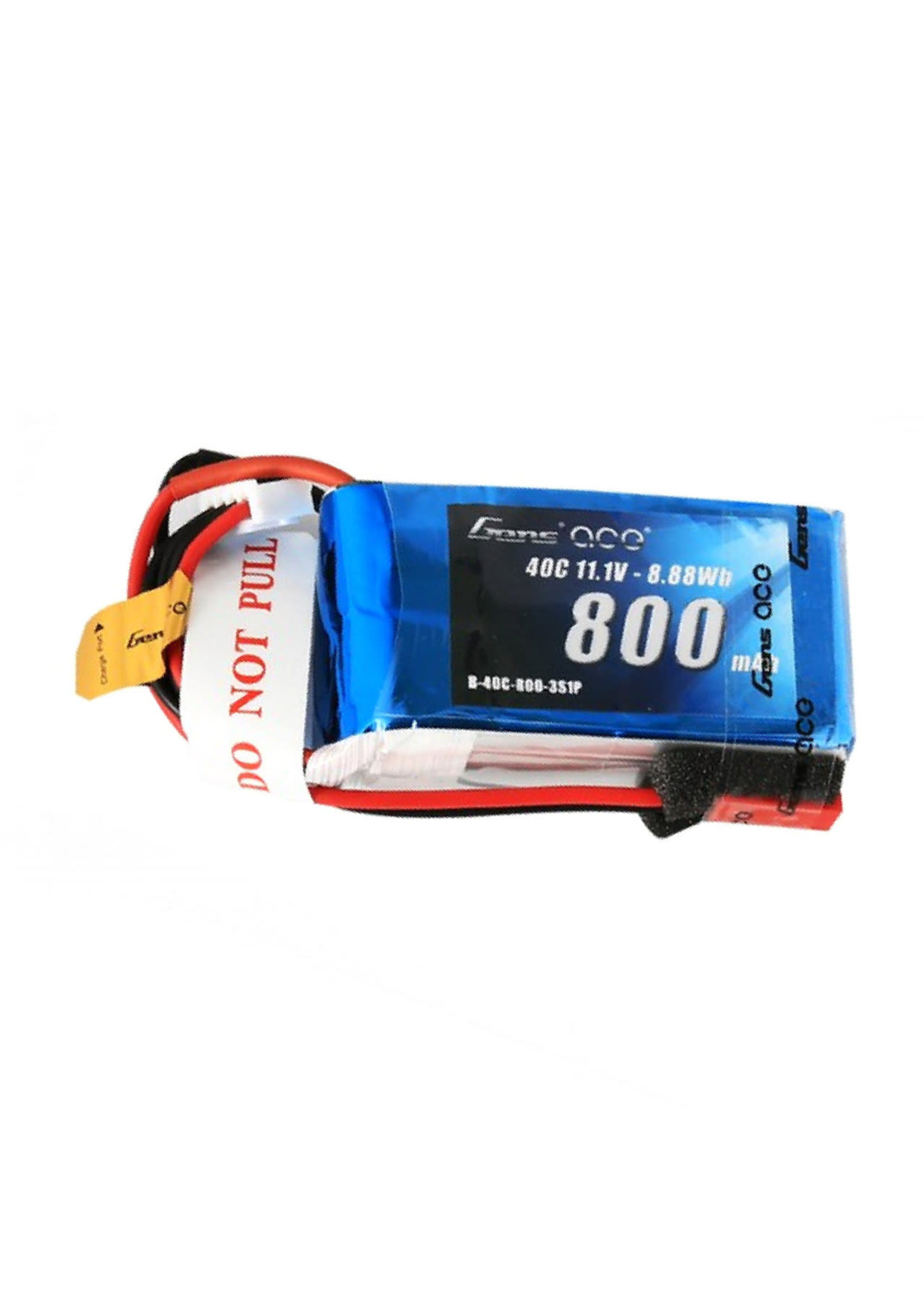 Gens ace Gens Ace 800mAh 11.1V 40C 3S1P Lipo Battery Pack With JST-SYP Plug