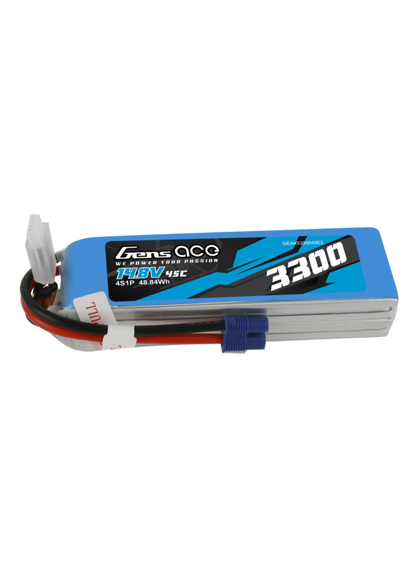 Gens ace Gens Ace 3300mAh 45C 4S1P 14.8V Lipo Battery Pack With EC3