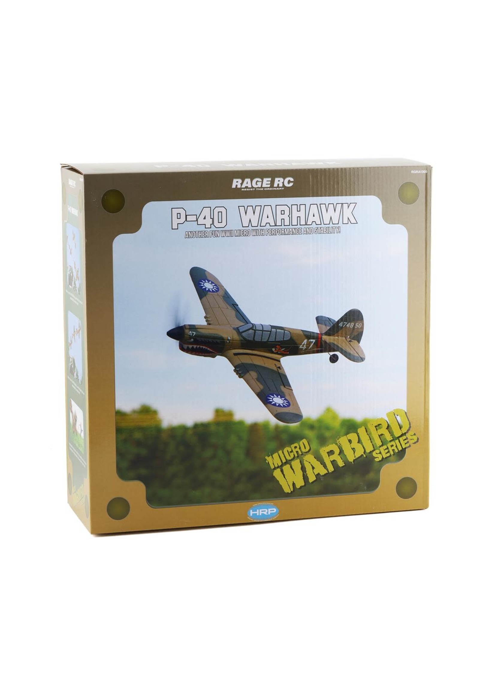 Rage rc RAGE Curtiss P-40 Warhawk Micro Warbirds RTF Electric Airplane (400mm)
