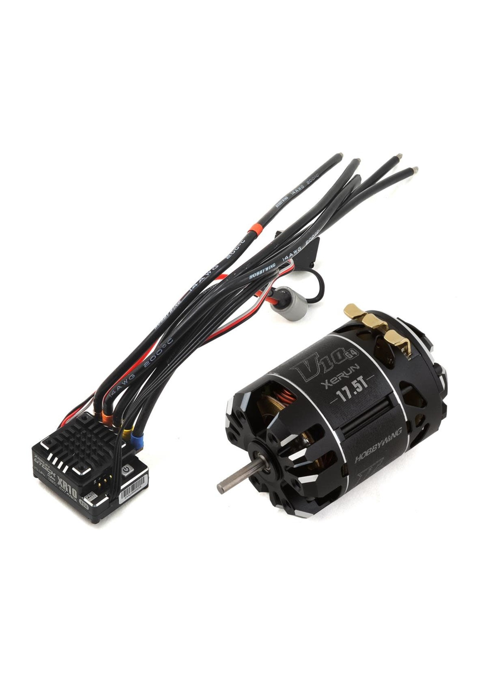 Hobbywing 38020338 Hobbywing XR10 Stock Sensored Brushless ESC/V10 G4 Motor Combo (17.5T)