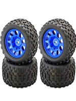Power Hobby Powerhobby SCORPION XL Belted Tires / Viper Wheels (4) Traxxas X-Maxx 8S BLUE