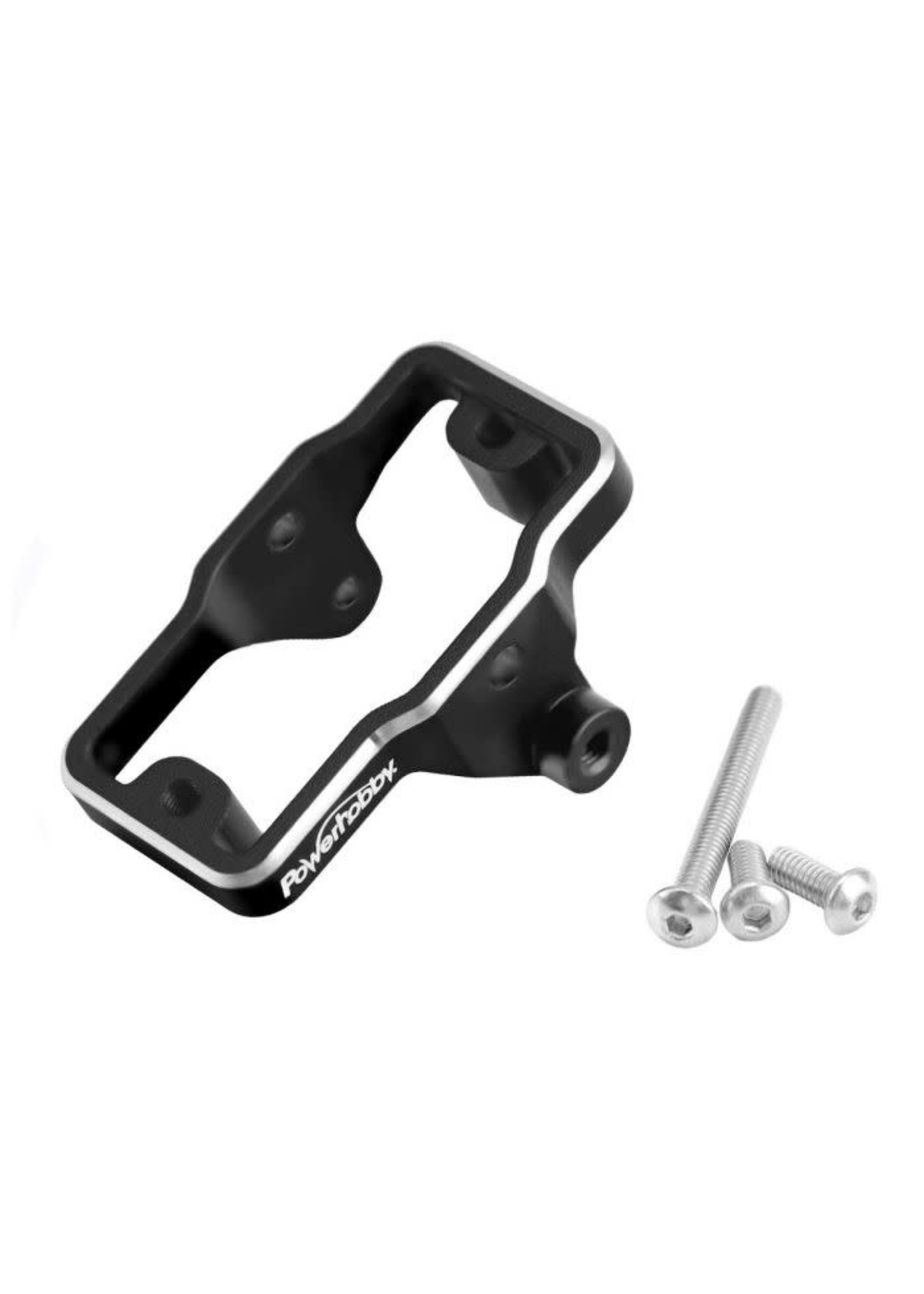 Power Hobby PHBTRX595BLACK Powerhobby Aluminum Servo Mount FITS: 1/18 Traxxas TRX-4M BLACK TRX4M