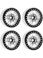Power Hobby Powerhobby B4 Aluminum 1.9 Beadlock Wheels 9mm Hubs Silver (4) 1/10 Rock Crawler