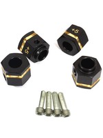 Power Hobby Powerhobby Brass Wheel Hex Black 12mm Traxxas TRX-4