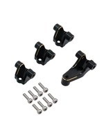 Power Hobby Powerhobby Brass Lower Shock Suspension Link Mount Set Black Traxxas TRX-4