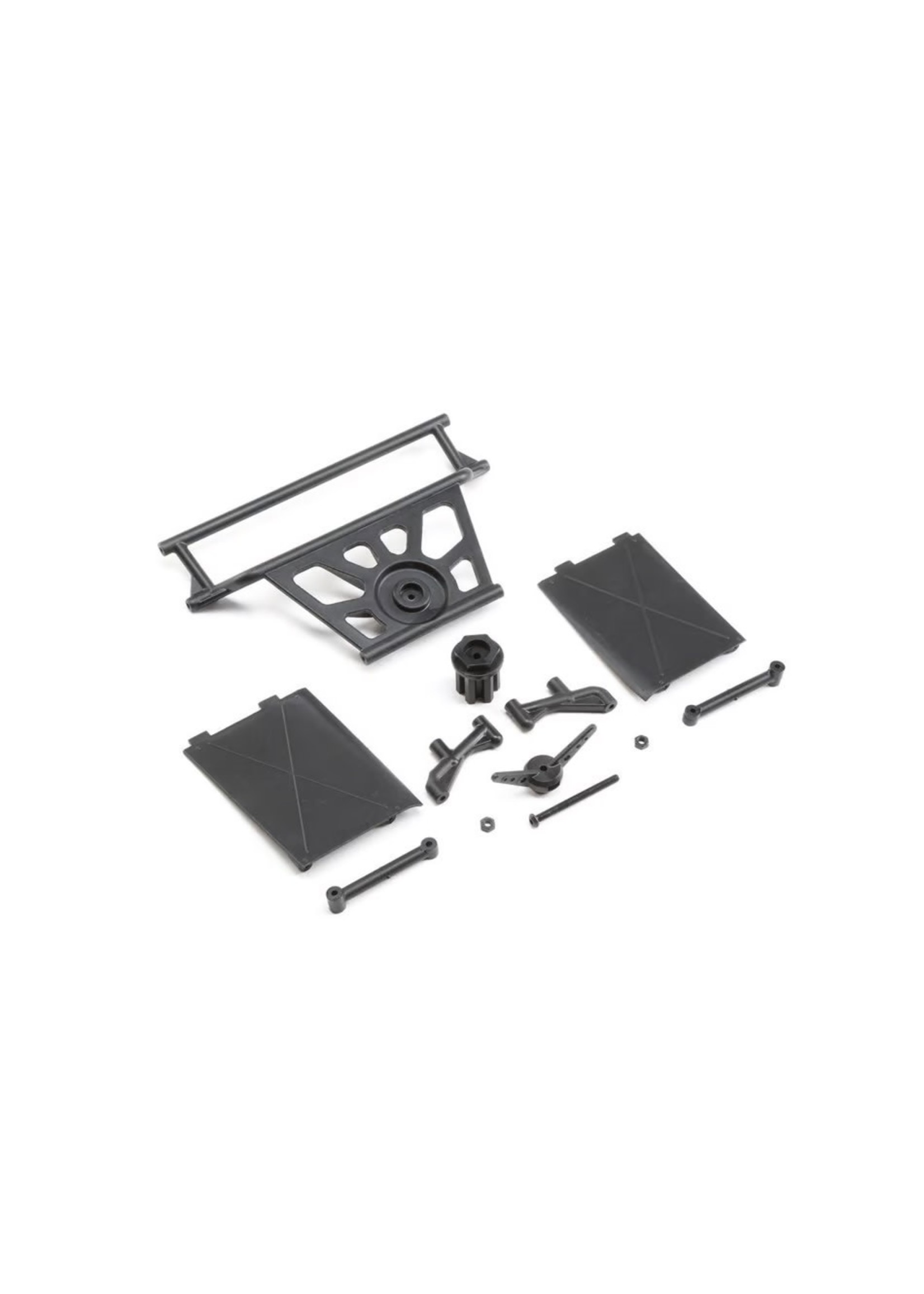 Losi Losi Super Rock Rey Rear Cage/Tower Supports/Mud Guards