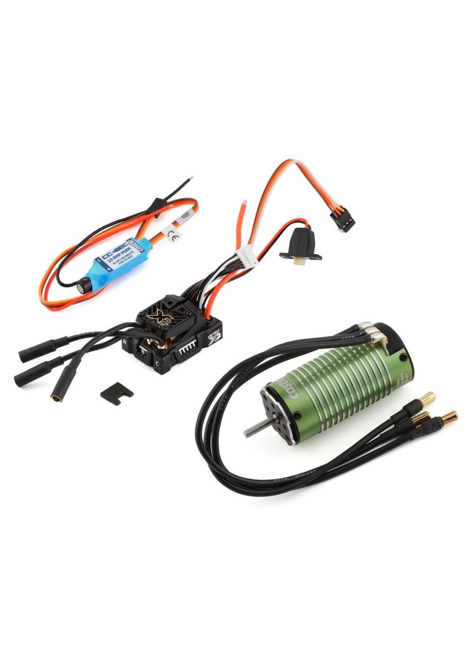 Castle Creations Castle Creations Mamba Micro X2 Waterproof 1/18th Scale Sensored Brushless Combo (6350Kv)