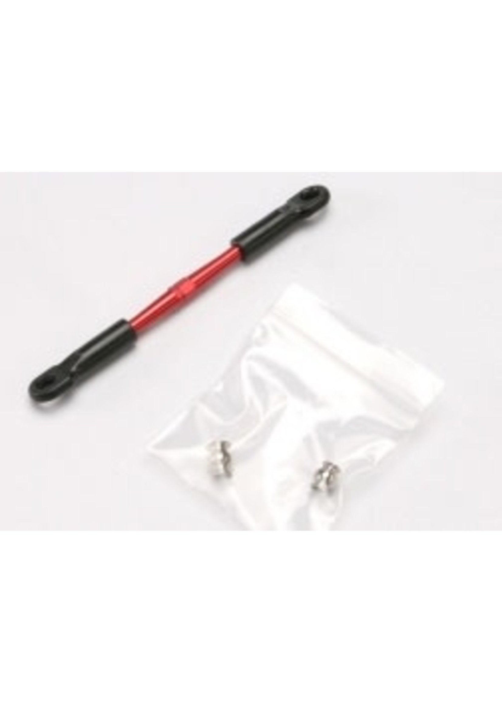 Traxxas Turnbuckle, aluminum (red-anodized), camber link, 58mm (1)(assembled with rod ends, hollow balls in separate bag)(see part 5539X for complete set of Jato® aluminum turnbuckles)