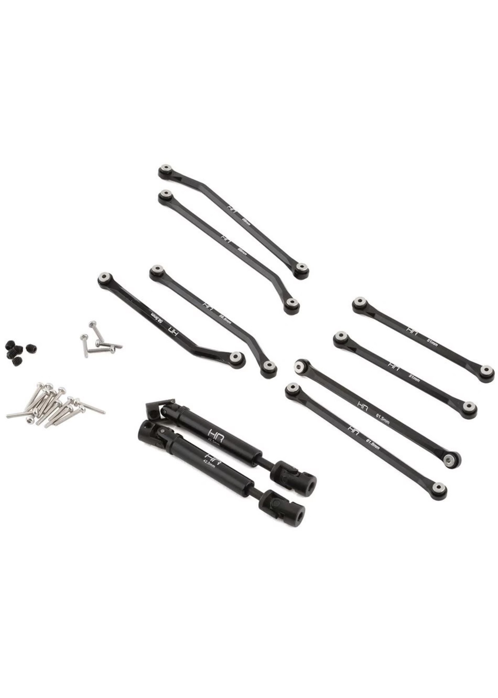 Hot Racing Hot Racing Axial SCX24 Aluminum 8 Link Drive Set (155mm LCG)
