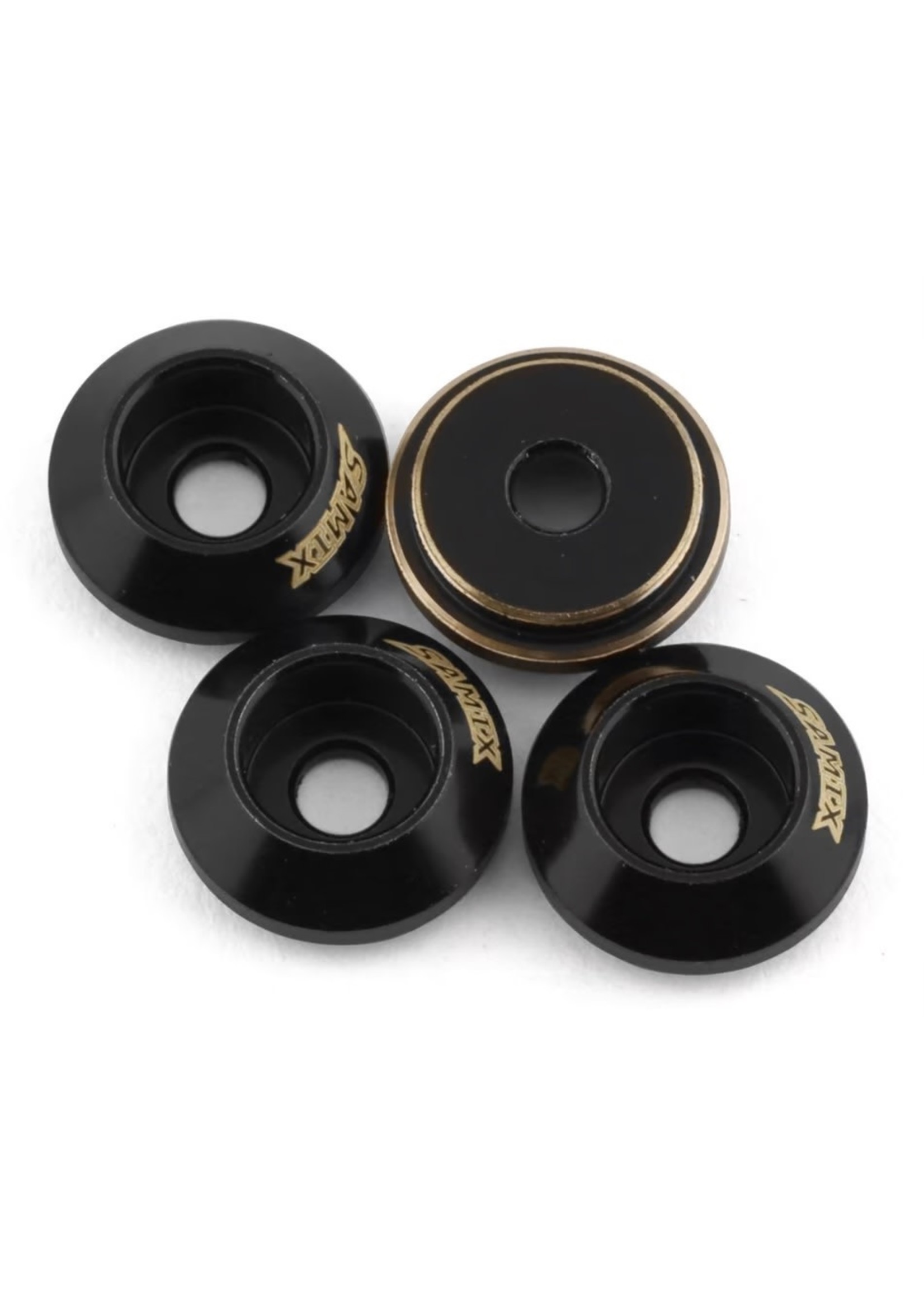 Samix SAMTRX4M-4047 Samix TRX-4M Brass Shock Cups (4)