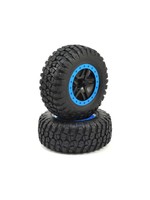 Traxxas Traxxas Tire/Wheel Assy Glued SCT Split-Spoke Black (2)