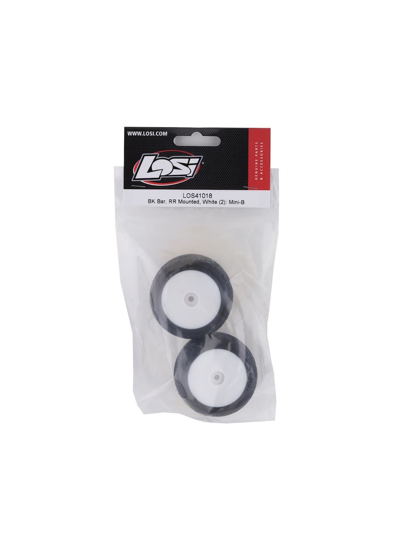 Losi LOS41018 BK Bar RR Mounted White (2): Mini-B Item No.