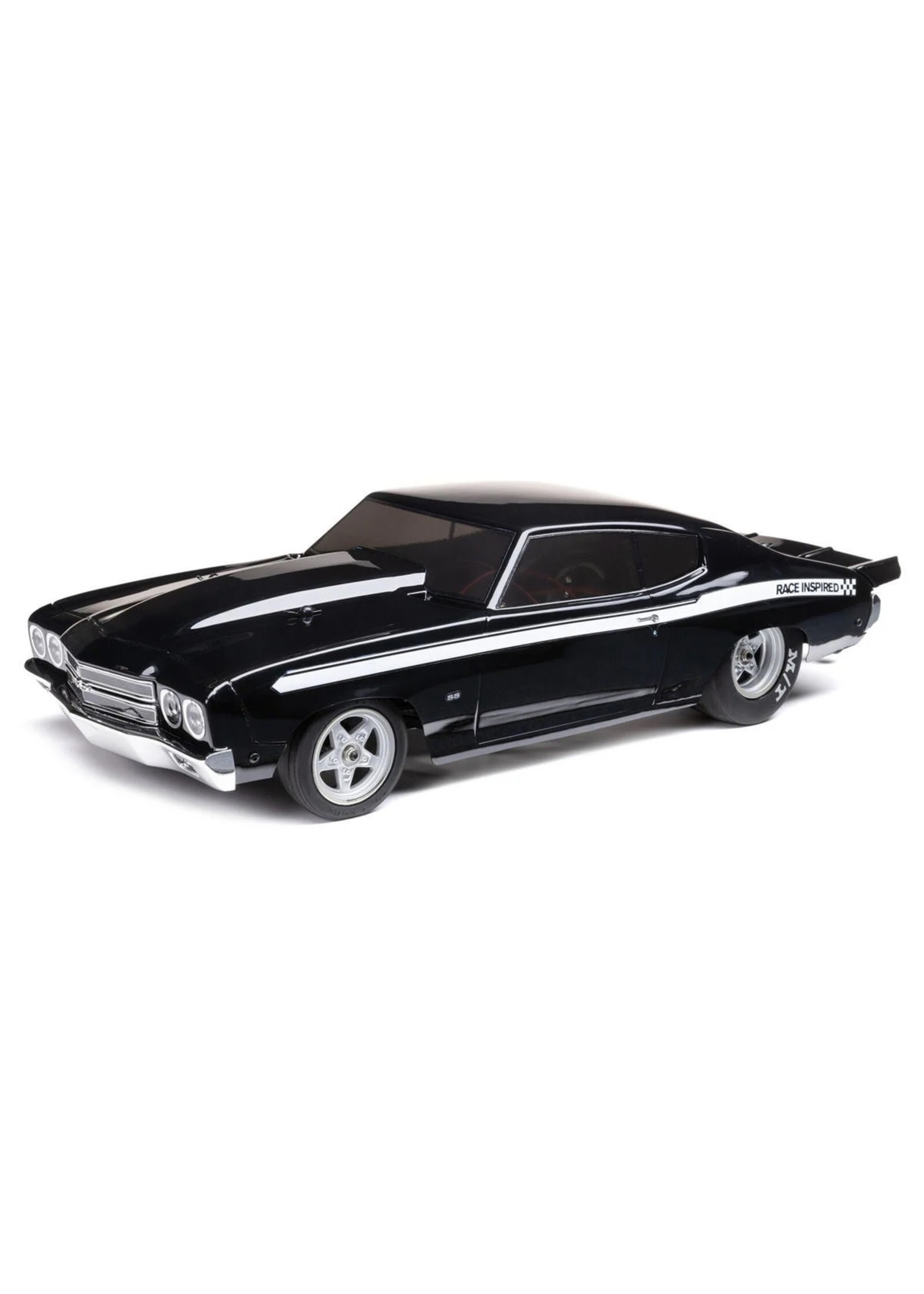 Losi LOS01023T2 Losi 1/16 1970 Chevelle 2WD RTR Mini No Prep Drag Car (Black) w/2.4GHz Radio, Battery & Charger