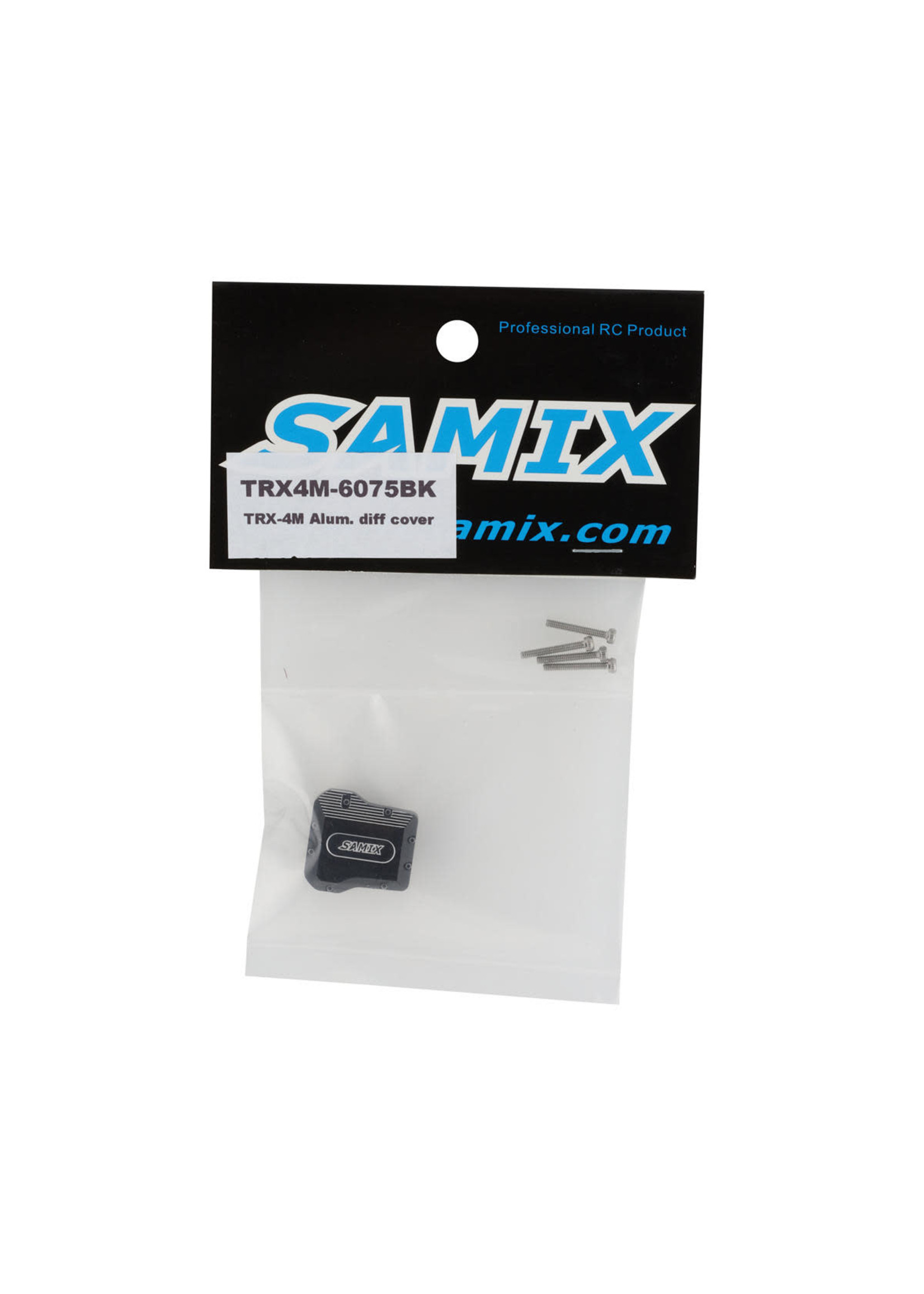 Samix SAMTRX4M-6075-BK Samix TRX-4M Aluminum Differential Cover (Black)