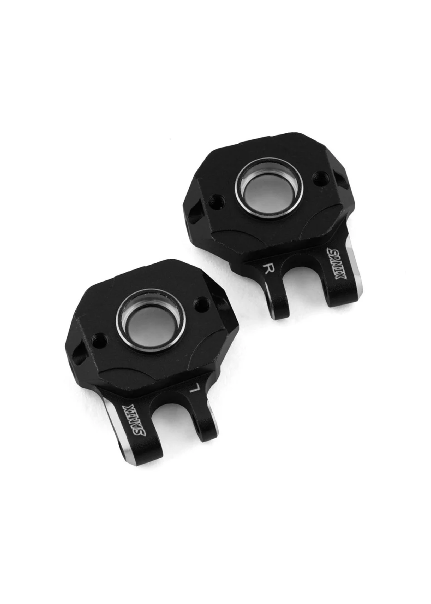 Samix SAMTRX4M-6012-BK Samix TRX-4M Aluminum Steering Knuckle Set (Black) (2)