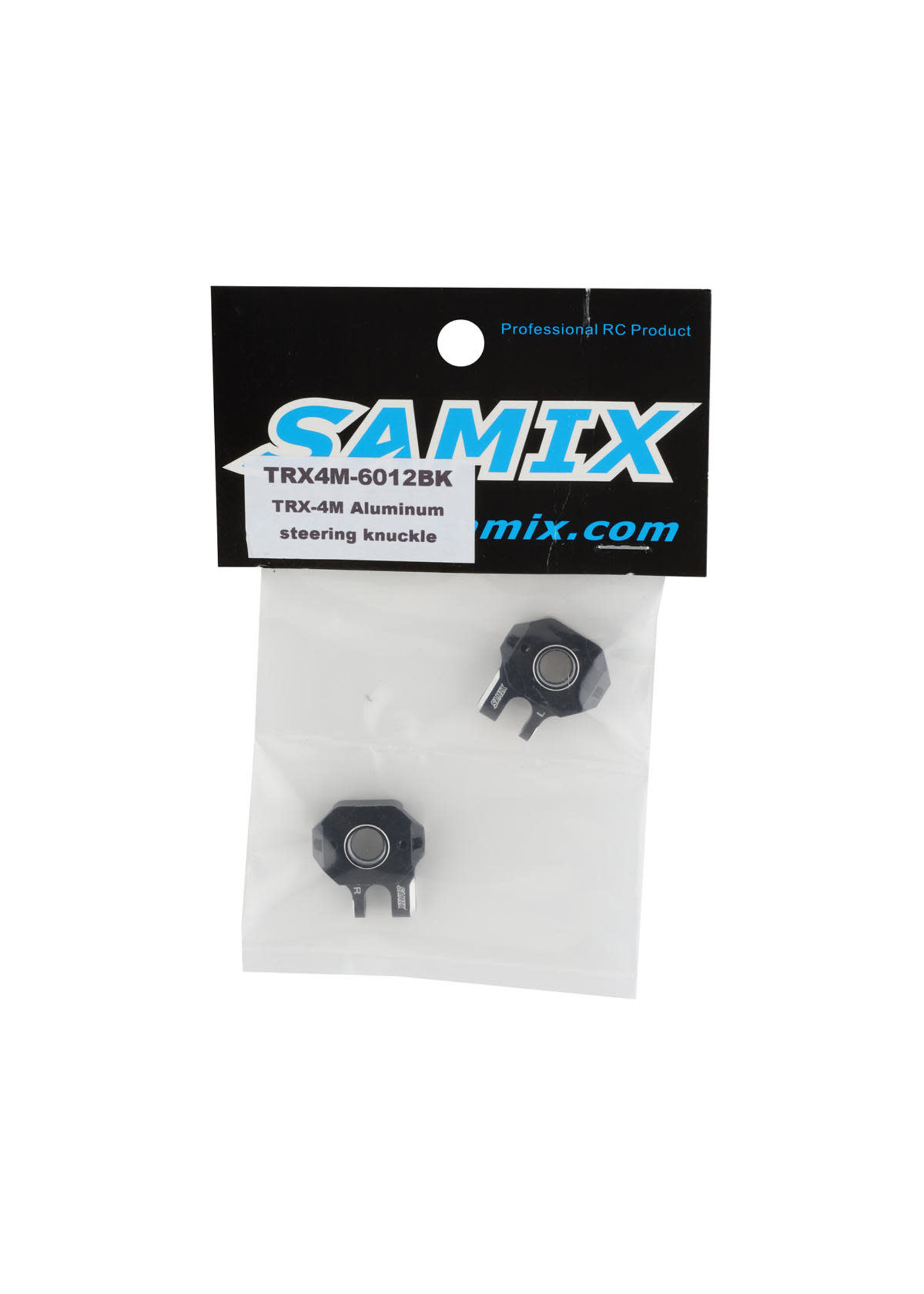 Samix SAMTRX4M-6012-BK Samix TRX-4M Aluminum Steering Knuckle Set (Black) (2)