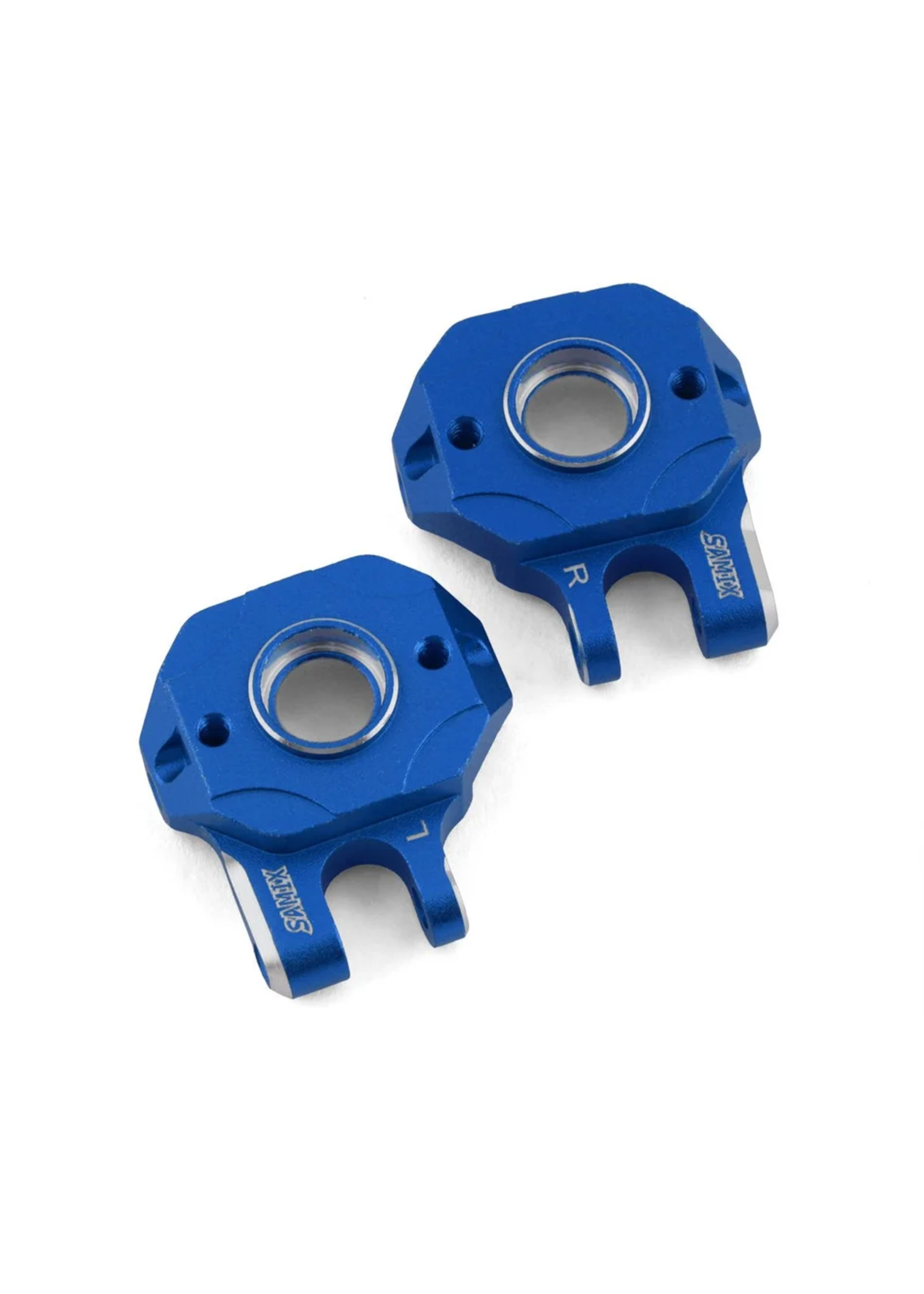 Samix SAMTRX4M-6012-BL Samix TRX-4M Aluminum Steering Knuckle Set (Blue) (2)