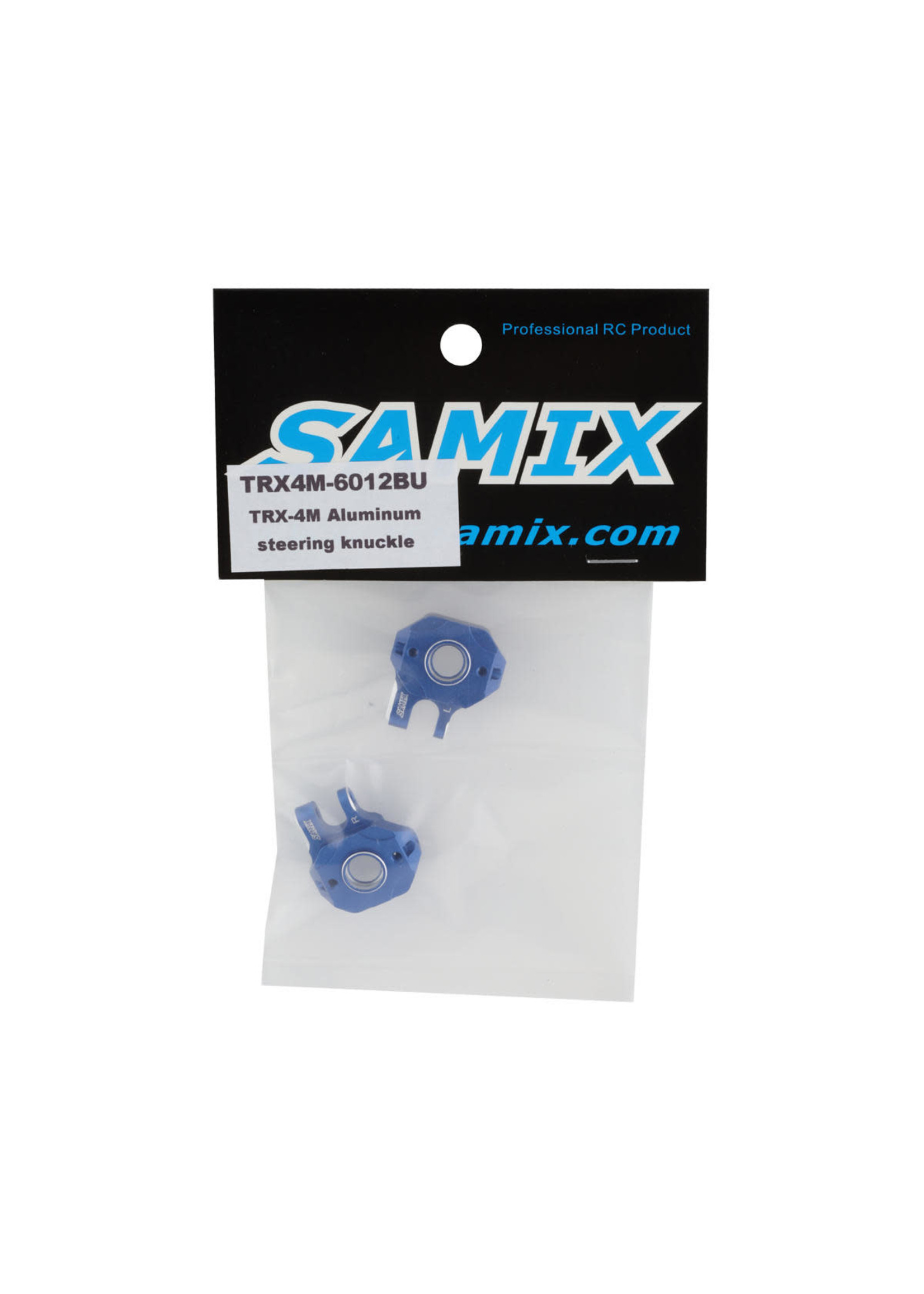 Samix SAMTRX4M-6012-BL Samix TRX-4M Aluminum Steering Knuckle Set (Blue) (2)