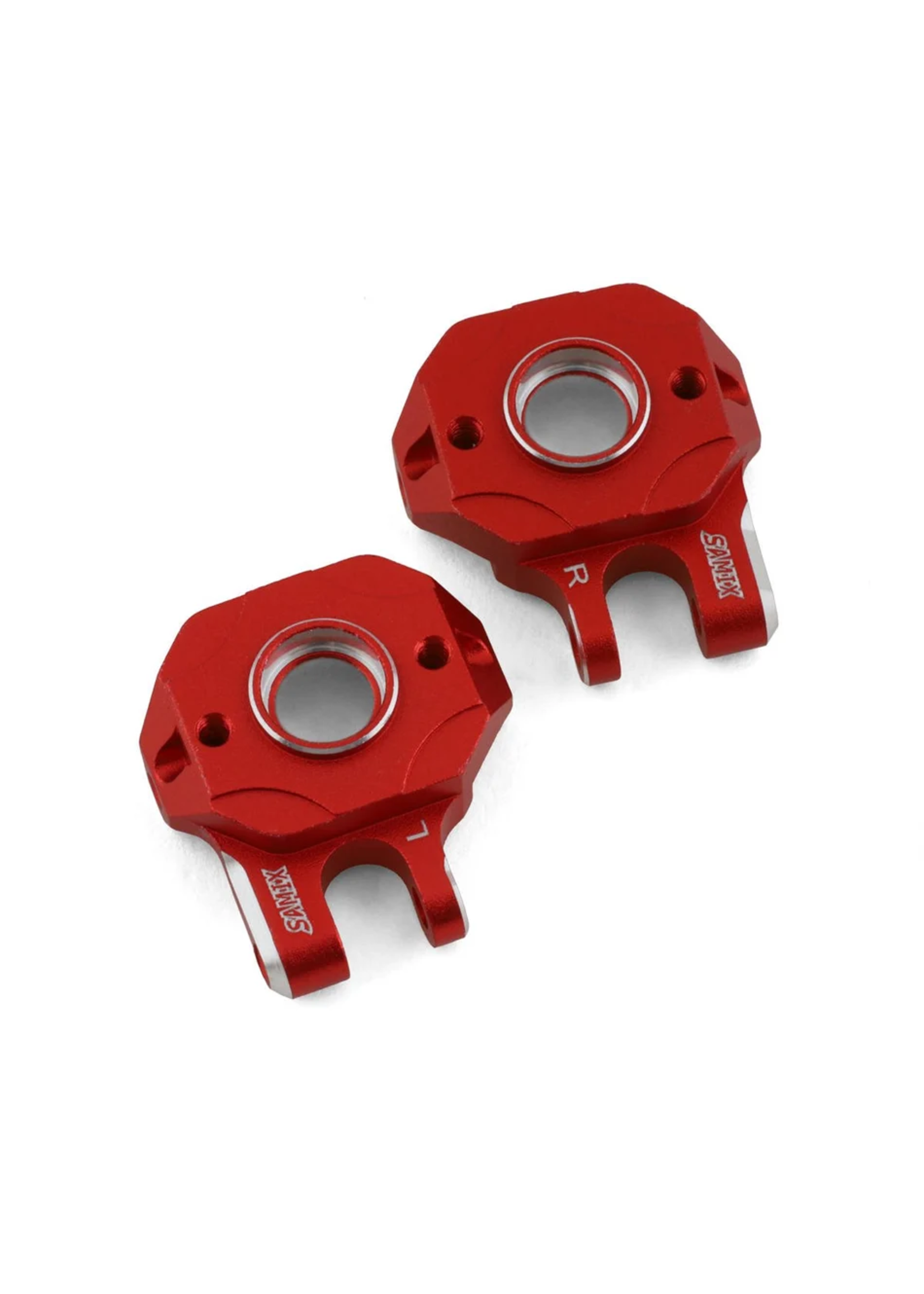 Samix SAMTRX4M-6012-RD Samix TRX-4M Aluminum Steering Knuckle Set (Red) (2)