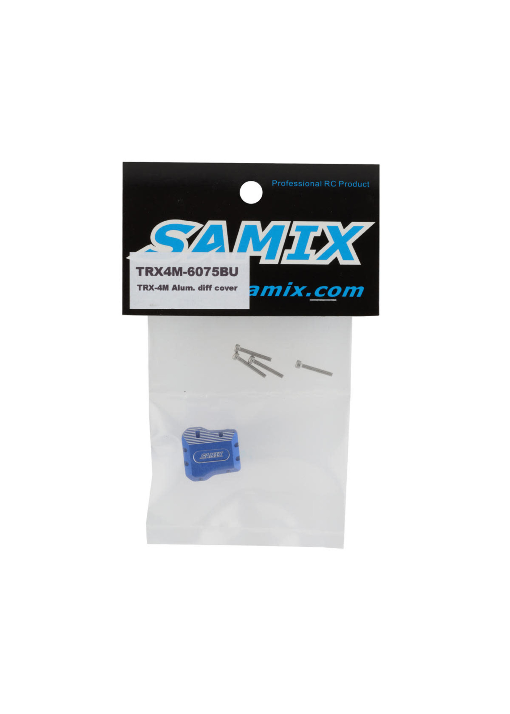 Samix SAMTRX4M-6075-BL Samix TRX-4M Aluminum Differential Cover (Blue)