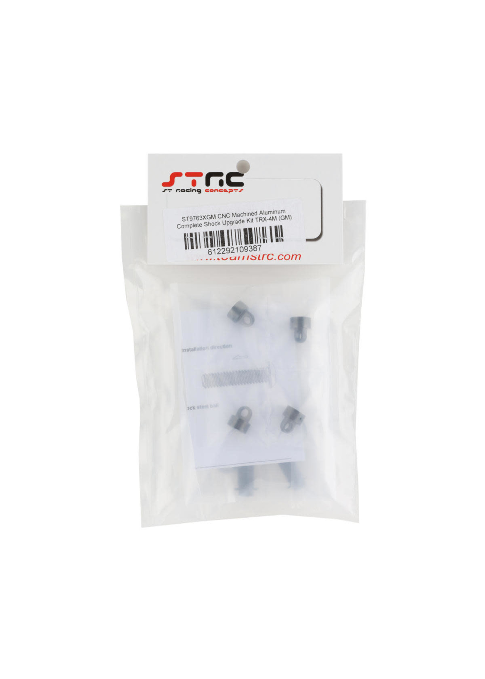 ST Racing Concepts SPTST9763XGM ST Racing Concepts Traxxas TRX-4M Aluminum Threaded Shock Set (Gun Metal) (4)