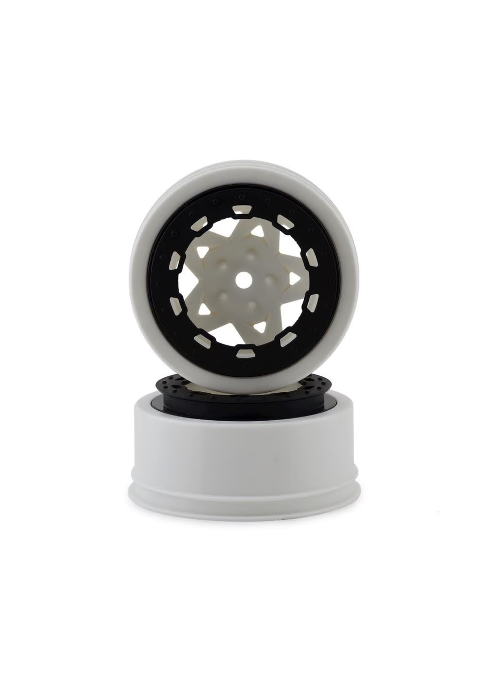 JConcepts JConcepts Tremor Black Beadlock Slash Rear 4x4 F&R White Wheel (2)