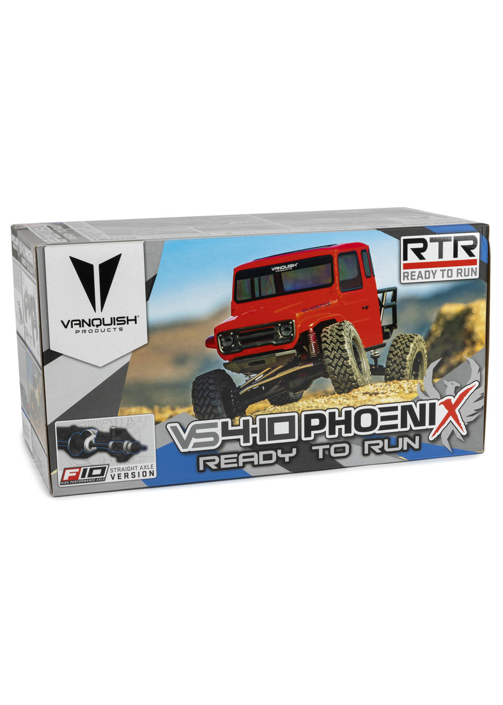 vanquish Vanquish Products VS4-10 Phoenix Straight Axle RTR Rock Crawler (Red)