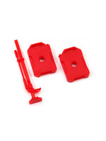 Traxxas Fuel canisters (left & right)/ jack (red) (fits #9712 body)