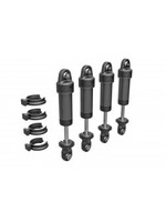Traxxas Shocks, GTM, 6061-T6 aluminum (dark titanium-anodized) (fully assembled w/o springs) (4)