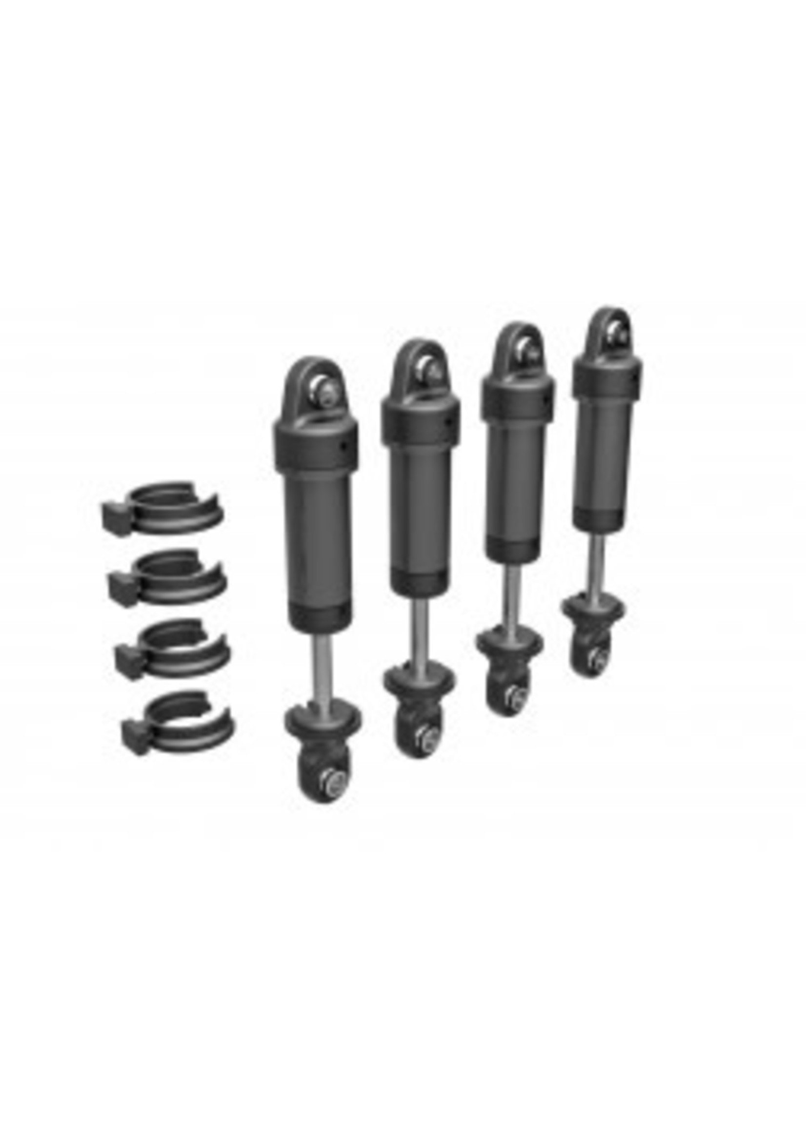 Traxxas 9764-GRAY Shocks, GTM, 6061-T6 aluminum (dark titanium-anodized) (fully assembled w/o springs) (4)
