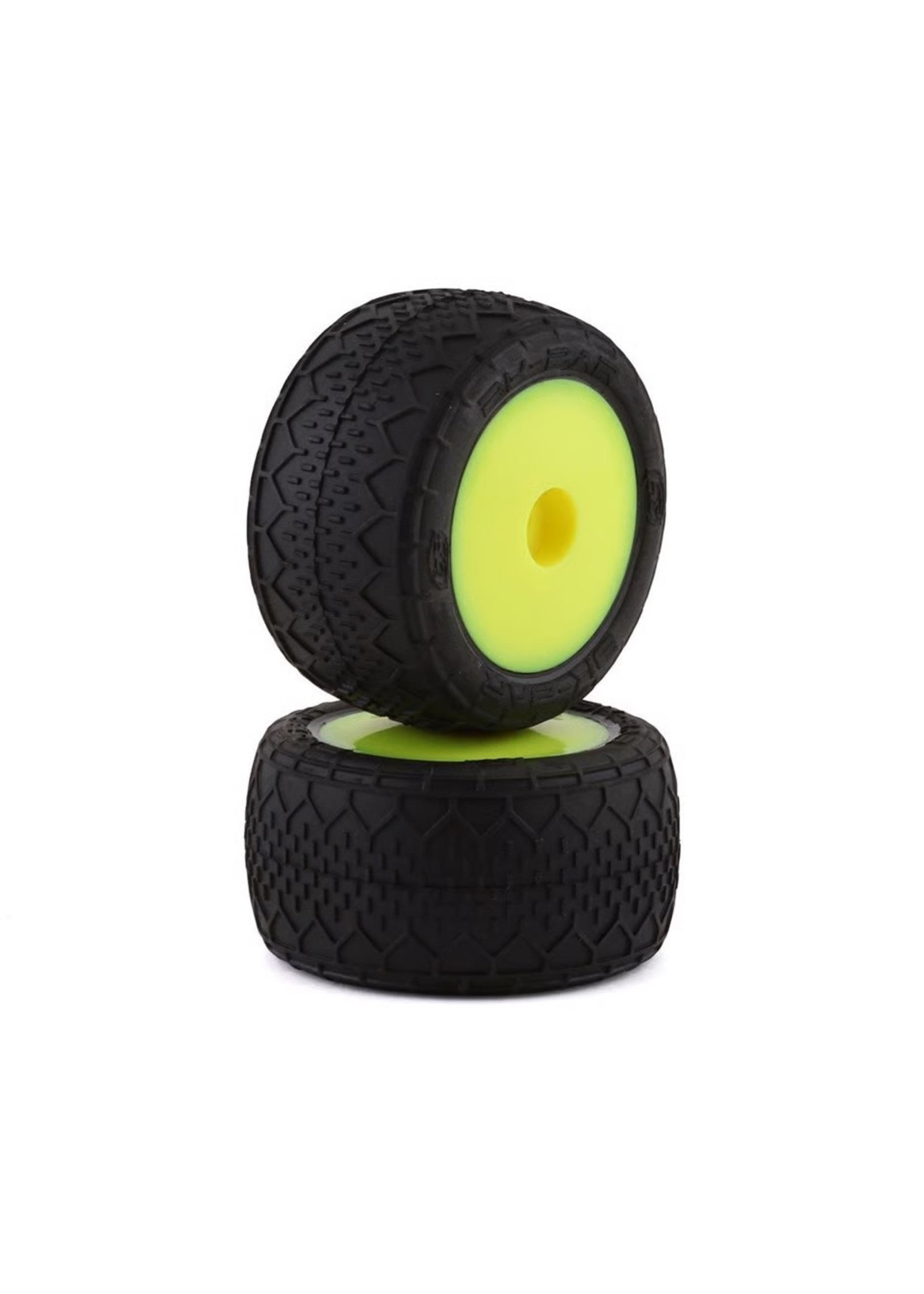 Losi Losi Front or Rear Yellow BK Bar Mounted Tires Mini-T 2.0