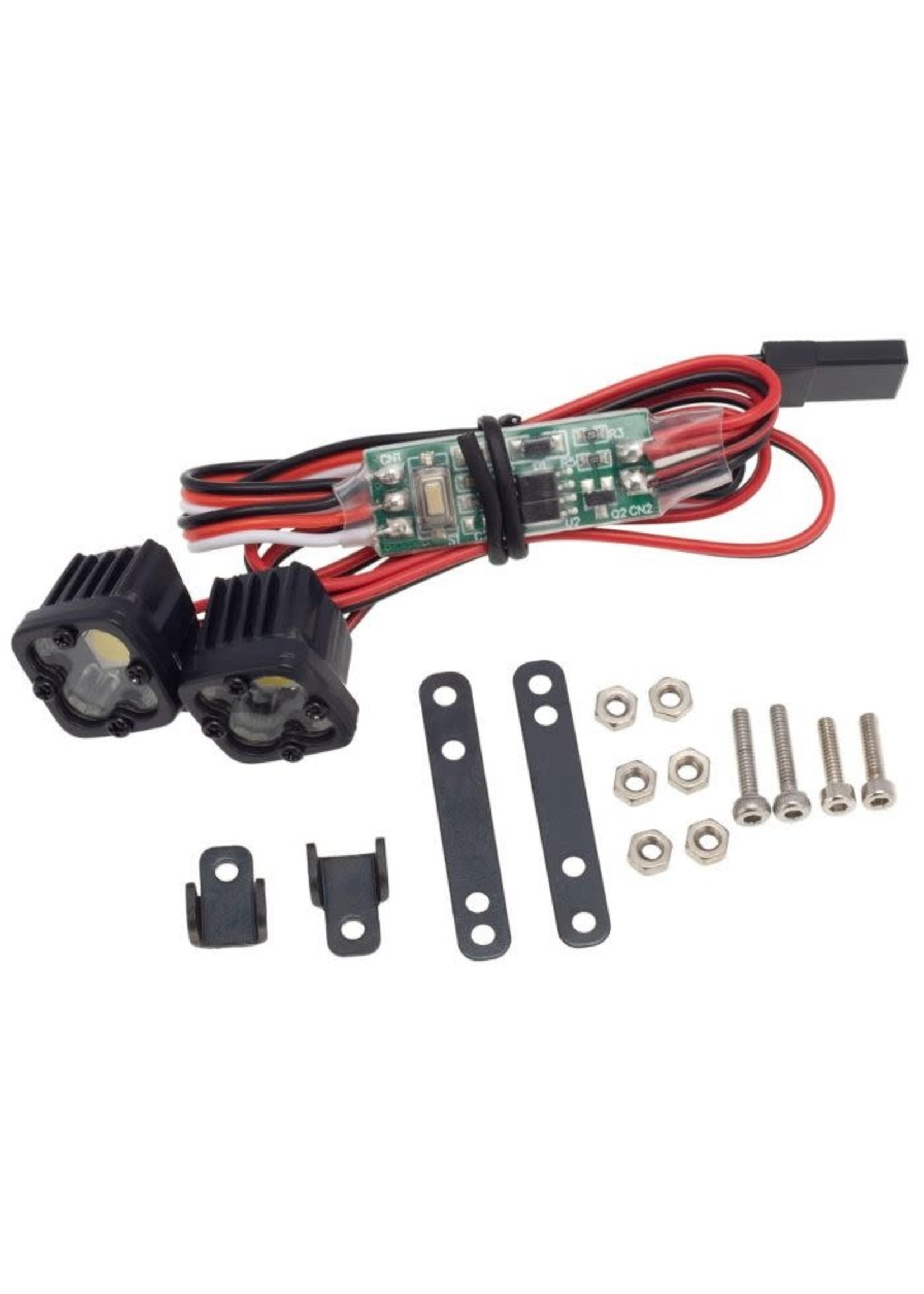 Power Hobby PowerHobby RC LED Lights Headlights Spotlight w/ Controller for 1/10 1/8