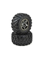 Traxxas Traxxas X-Maxx Assembled Black Chrome Tires & Wheels (2)