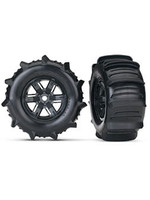 Traxxas Traxxas X-Maxx Pre-Mounted Paddle Tires & Wheels (2) (Black)