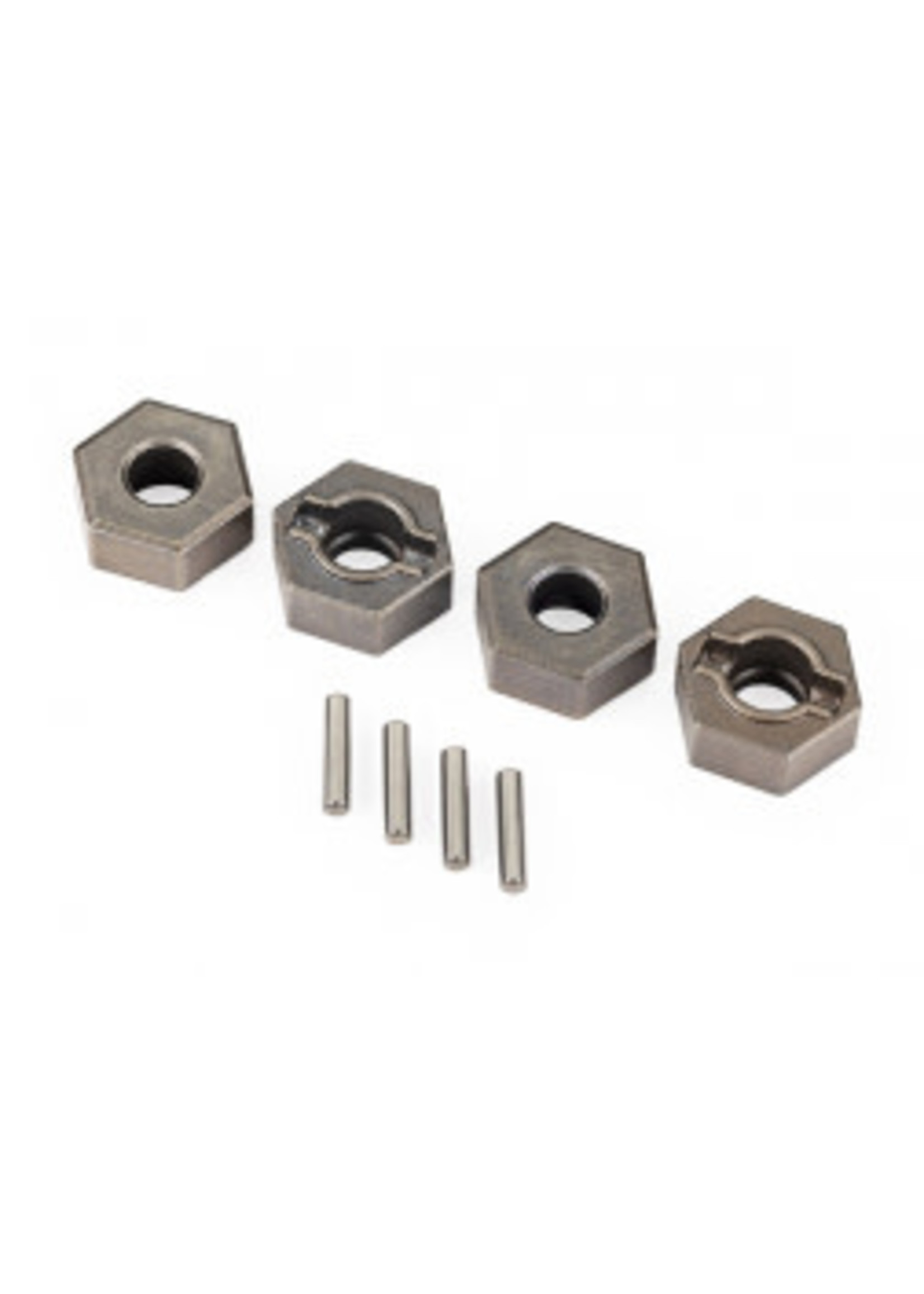 Traxxas 9069 Wheel hubs, 12mm hex (steel), extreme heavy duty (4)/ 2x9.8mm pin (4)