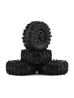 Pro-Line Pro-Line SCX24 1.0" MT Baja Pro X Pre-Mounted Tires (Black) (4) (Medium) w/Holcomb Wheels