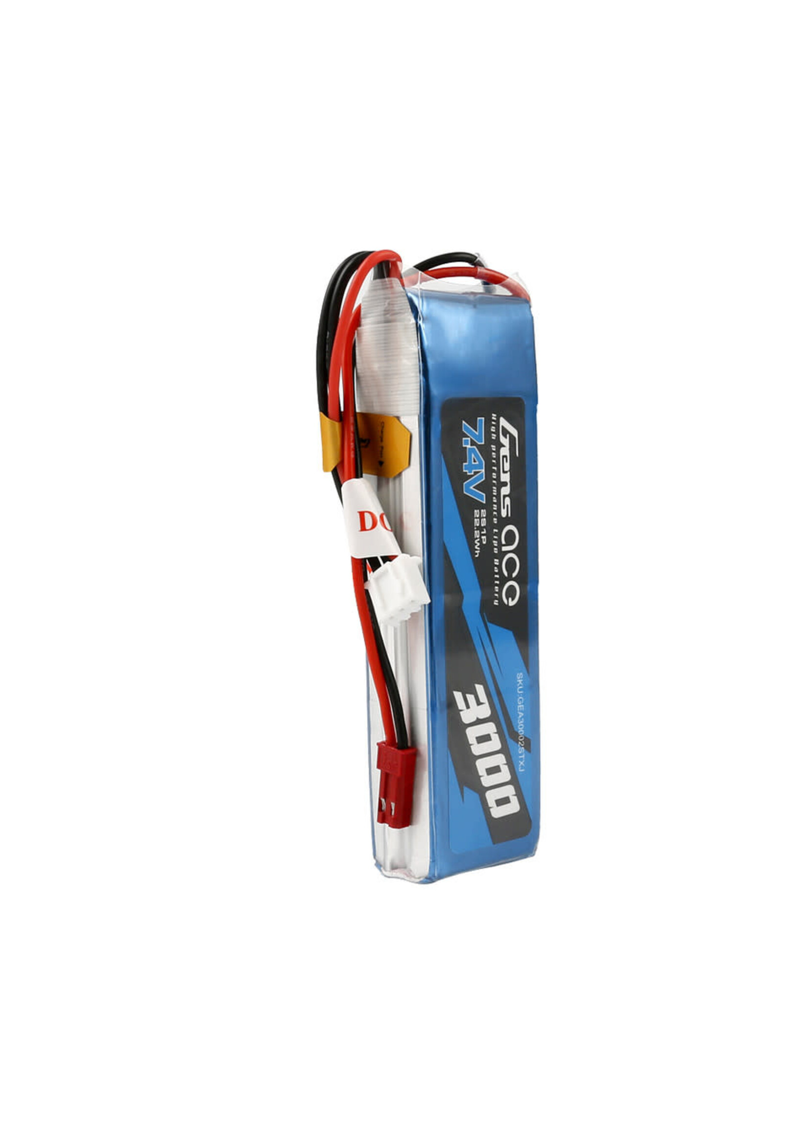 Gens ace GEA30002STXJ Gens Ace 3000mAh 7.4V 2S1P TX Lipo Battery Pack With JST Plug