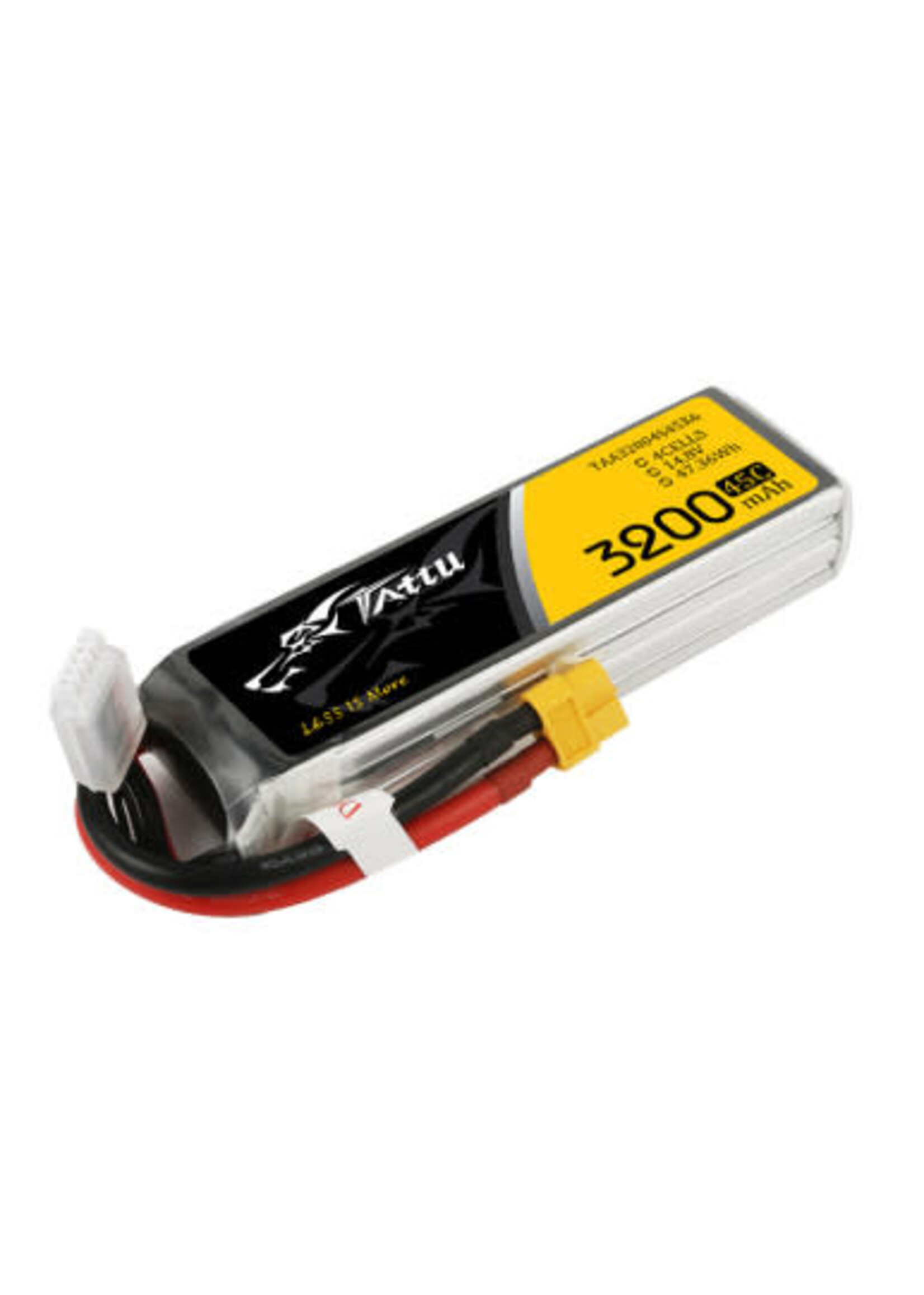 Gens ace Tattu 3200mAh 45C 4S1P Lipo Battery Pack with XT60 Plug