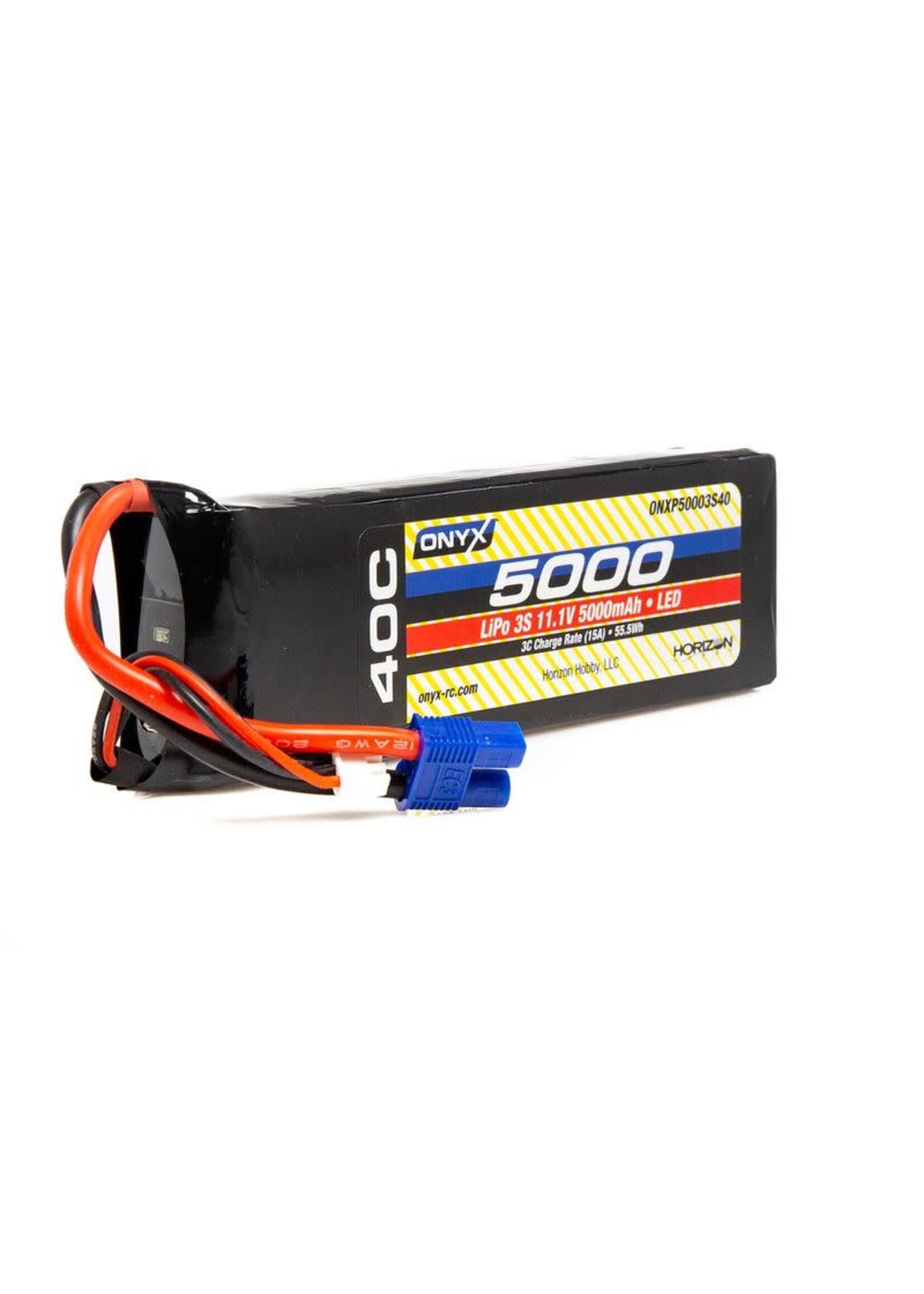 horizon hobby ONYX 11.1V 5000mAh 3S 40C LiPo Battery: EC3