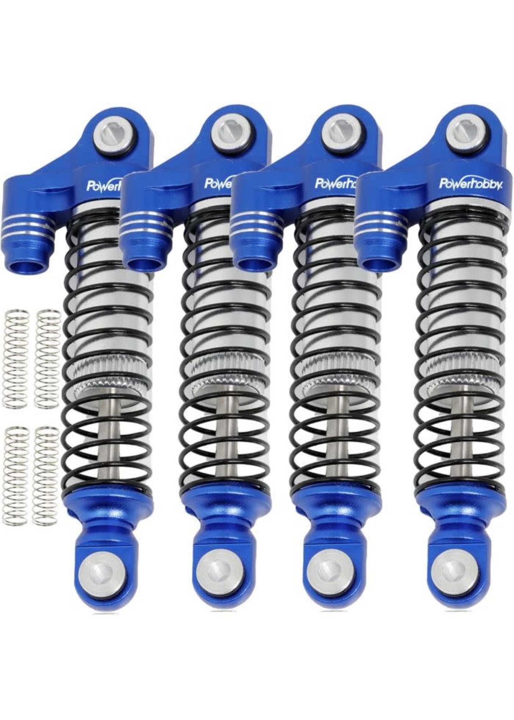 Power Hobby PHBTRX597Blue Powerhobby Aluminum 51mm Long Travel Shocks Blue FOR Traxxas TRX-4M