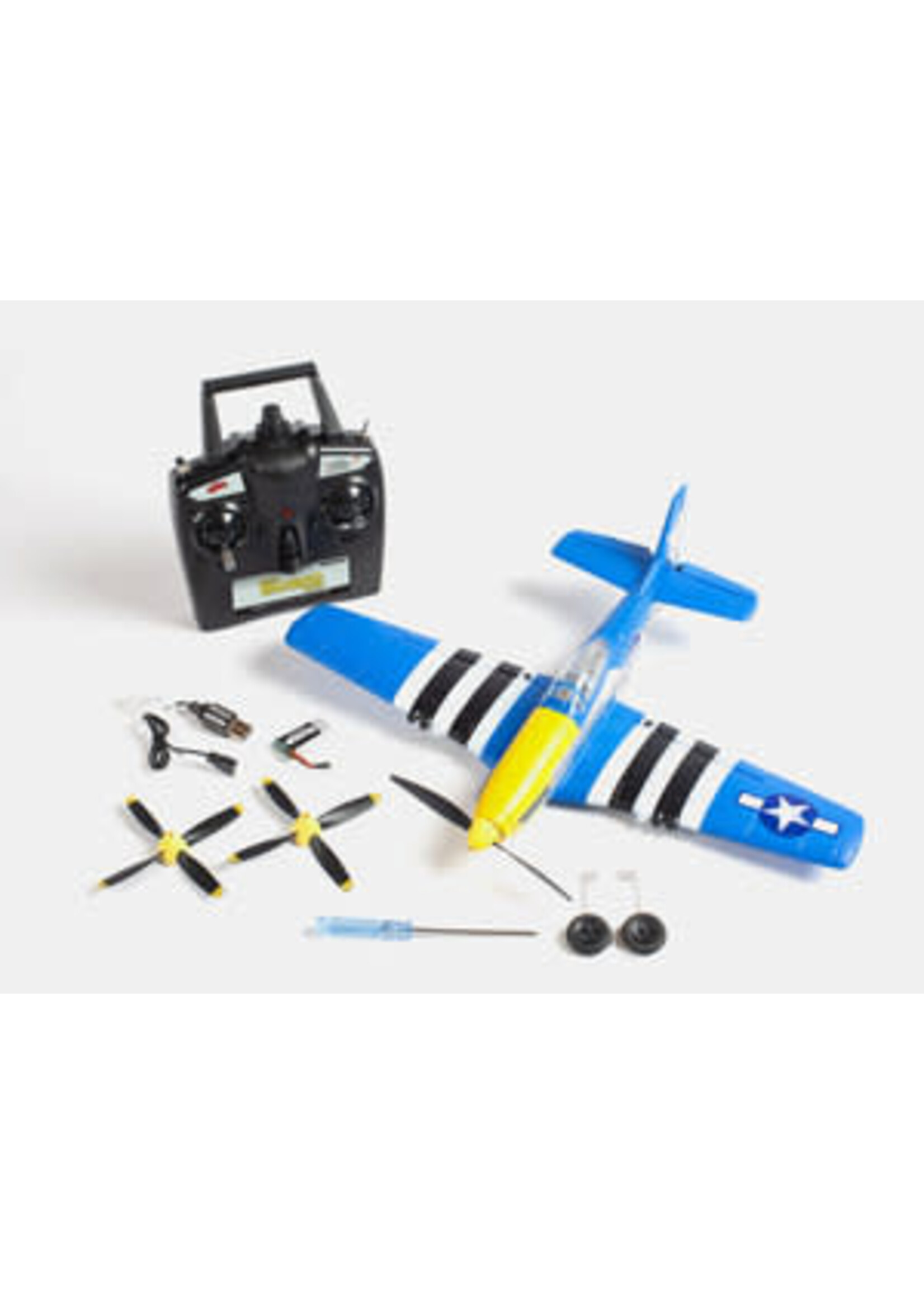 Rage rc RGRA1300V2 RAGE P-51D Obsession Micro RTF Airplane with PASS (Pilot Assist Stability Software) System