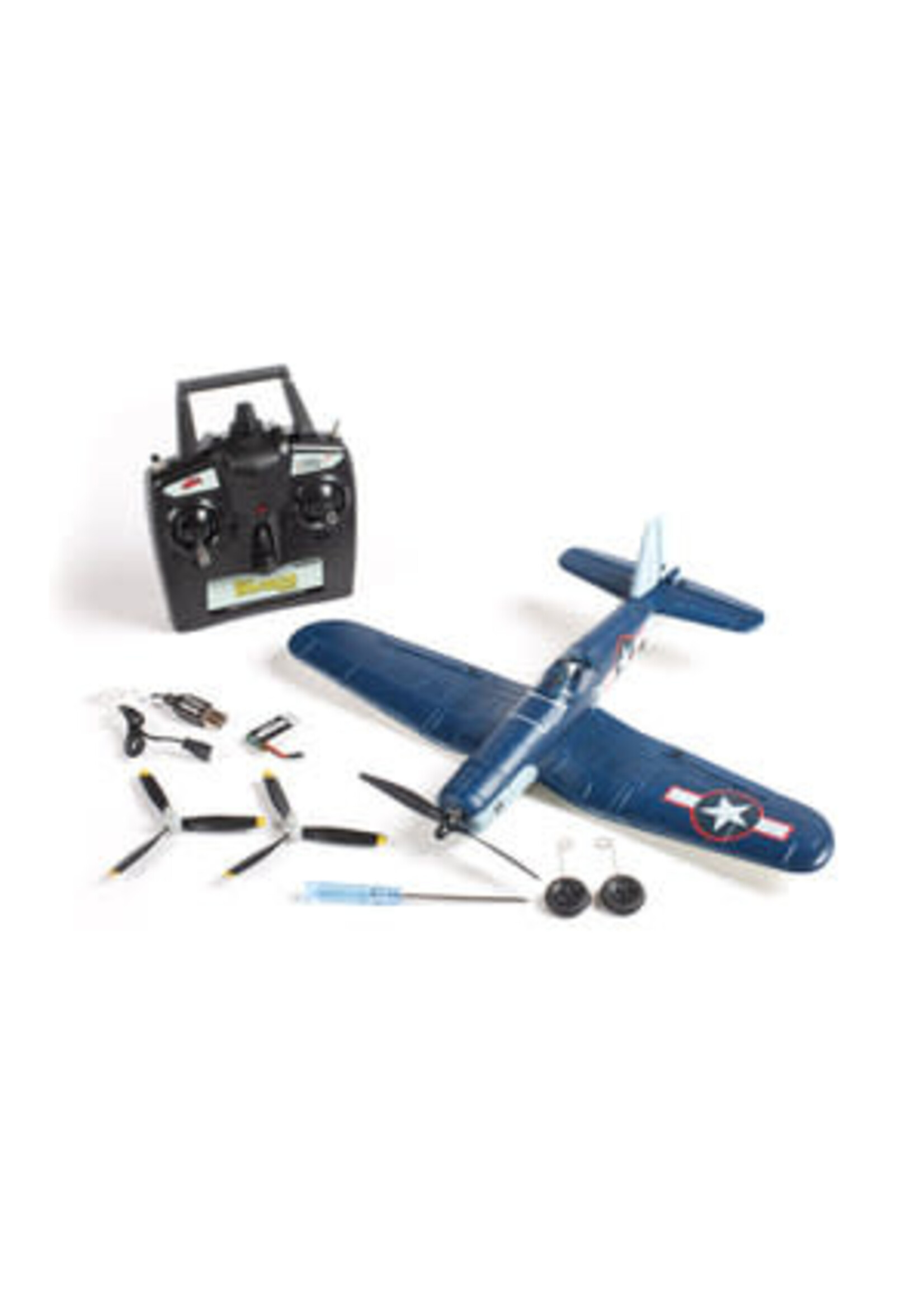 Rage rc RGRA1301V2 F4U Corsair Jolly Rogers Micro RTF Airplane with PASS (Pilot Assist Stability Software) System