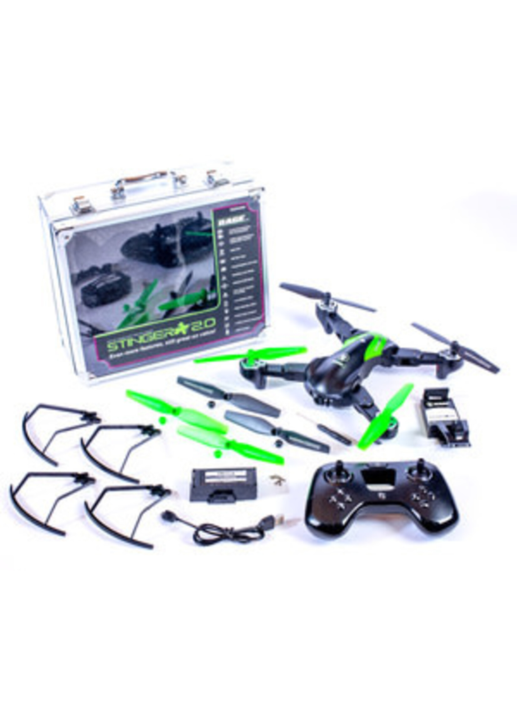 Rage rc RGR4400 Rage Stinger 2.0 RTF WiFi FPV Drone w/1080p HD Camera