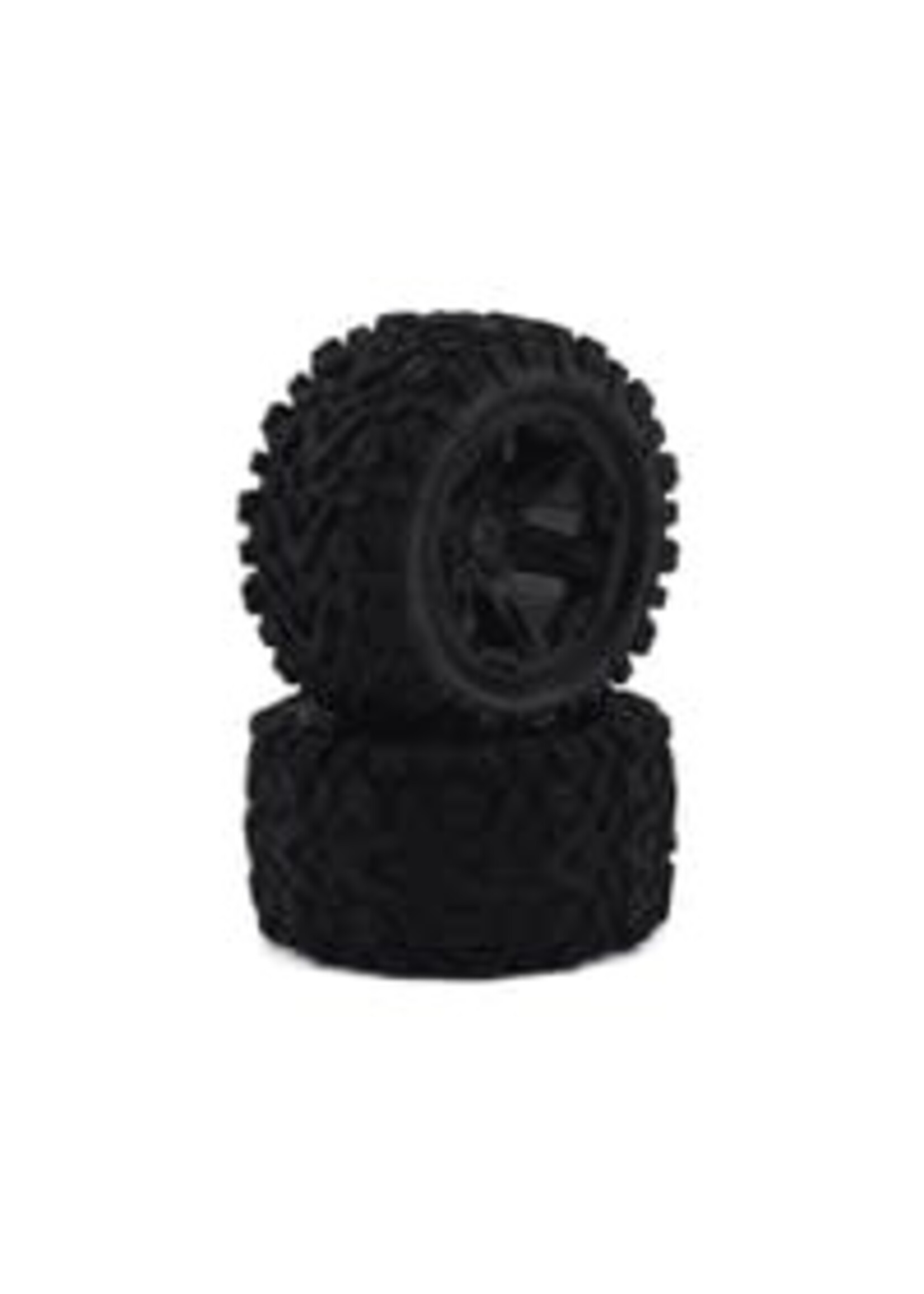 Traxxas 6774 Traxxas Talon EXT 2.8" Pre-Mounted Tires w/RXT Wheels (2) (Black) (2wd Electric Rear)