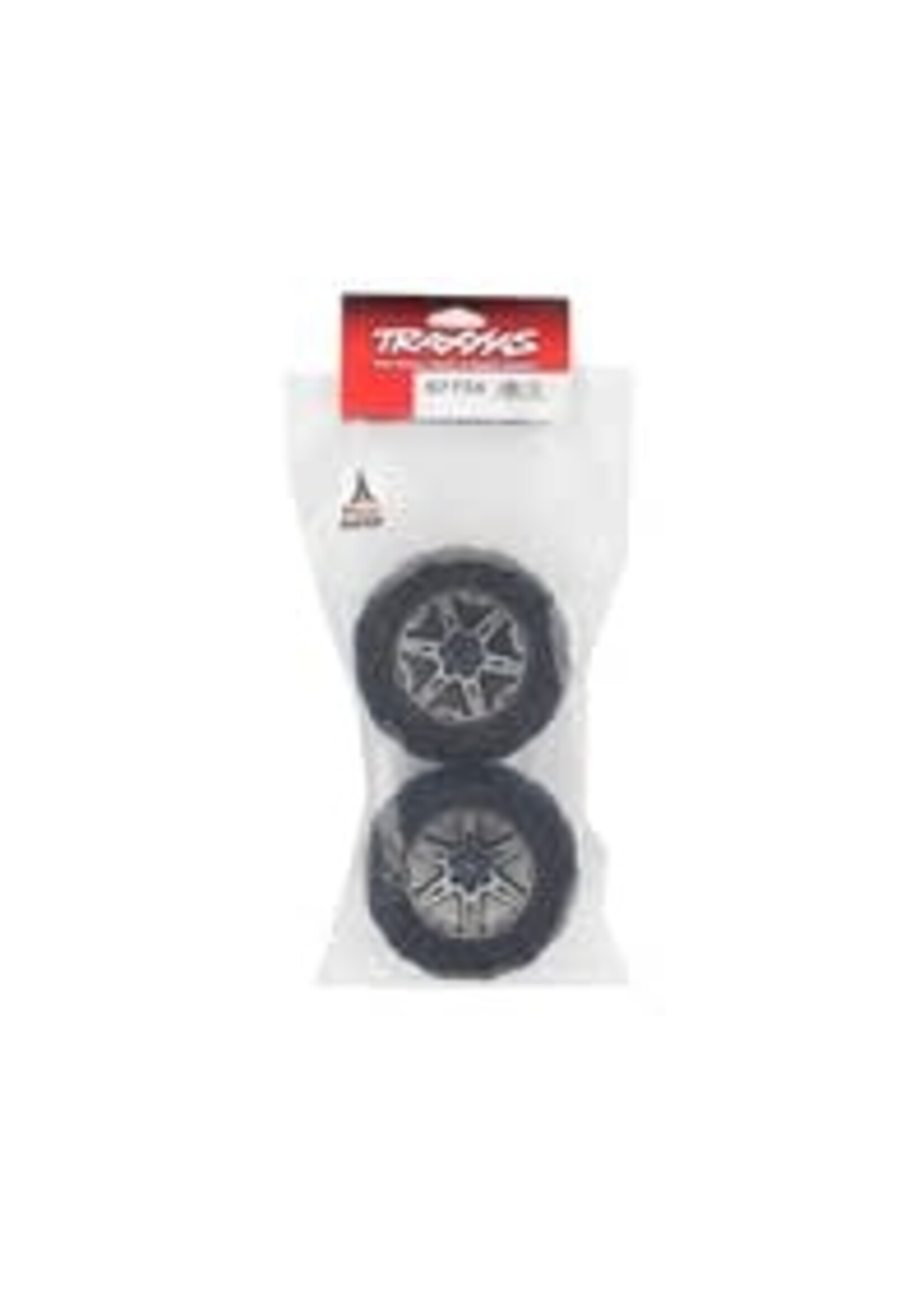 Traxxas 6773x Traxxas Talon EXT 2.8" Pre-Mounted Tires w/RXT Wheels (2) (Black Chrome)