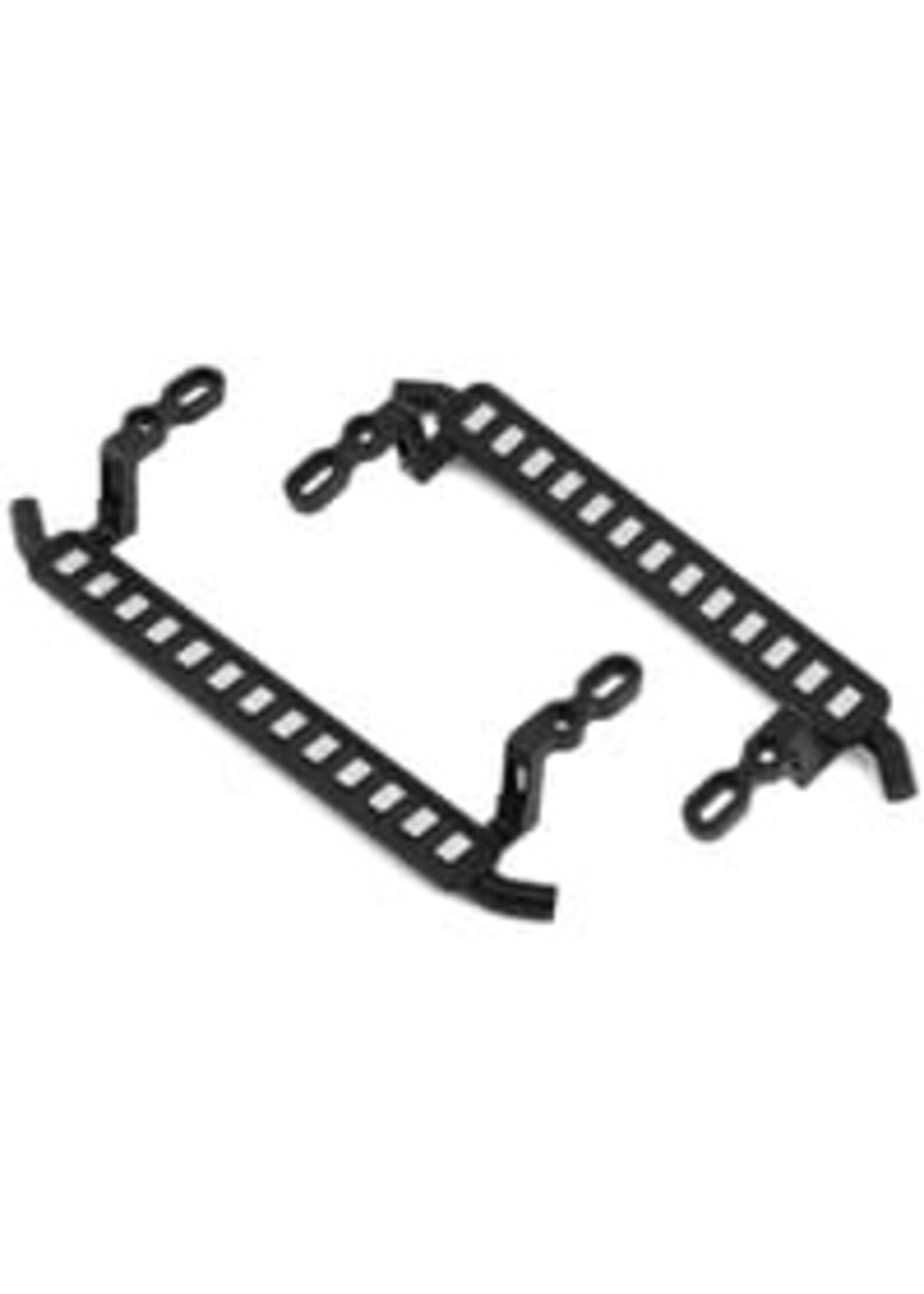Hot Racing HRATRXF33FC01 Hot Racing Traxxas TRX-4 Aluminum ICE Cube Style Rock Sliders (Black) (2)