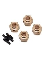 Yeah Racing Yeah Racing Traxxas TRX-4 Brass Hex Adapter w/8mm Offset (4) (6.75g)