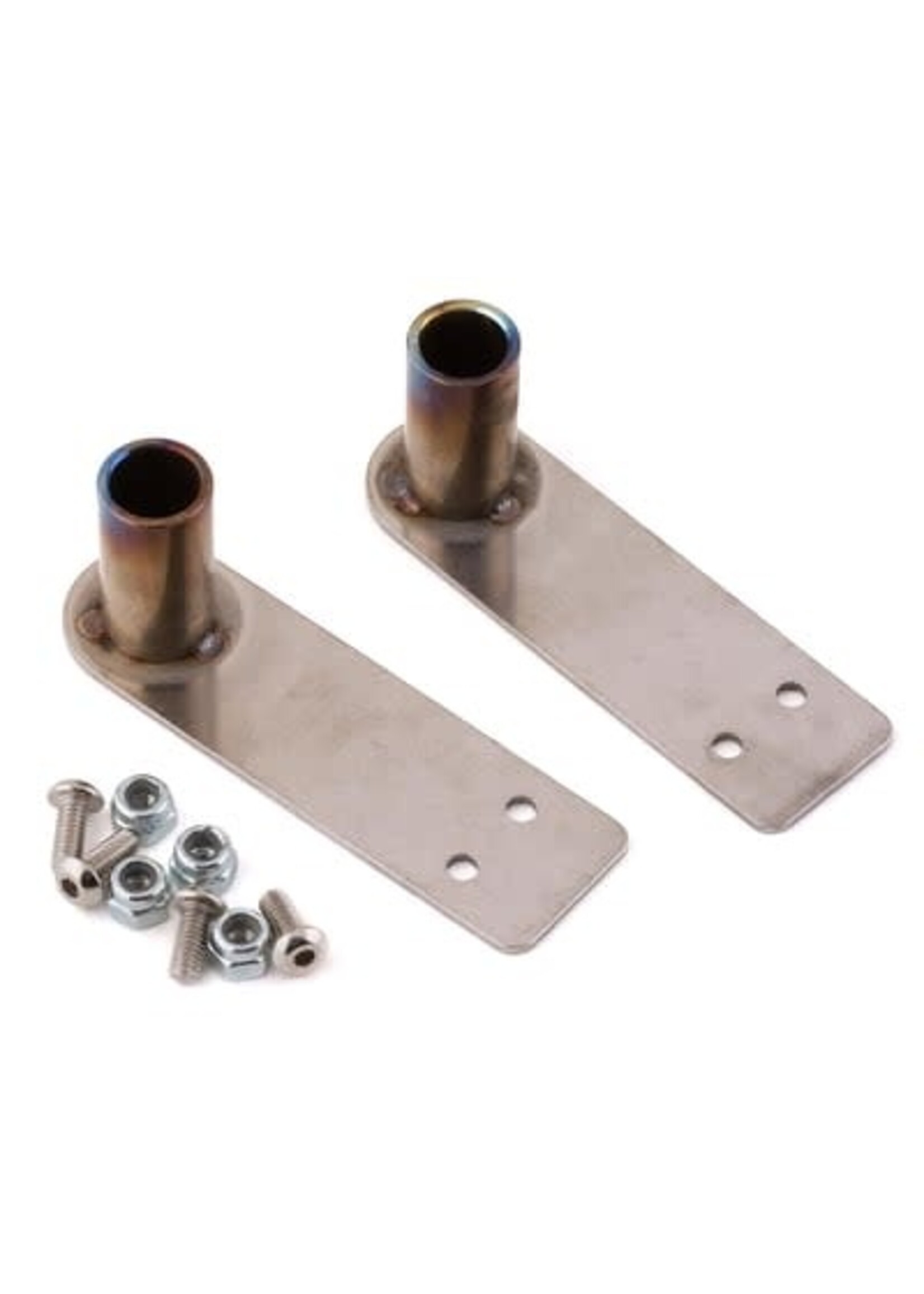 Yeah Racing YEA-YA-0630 Yeah Racing 1/10 Stainless Steel Exhaust Tips (Silver) (2)